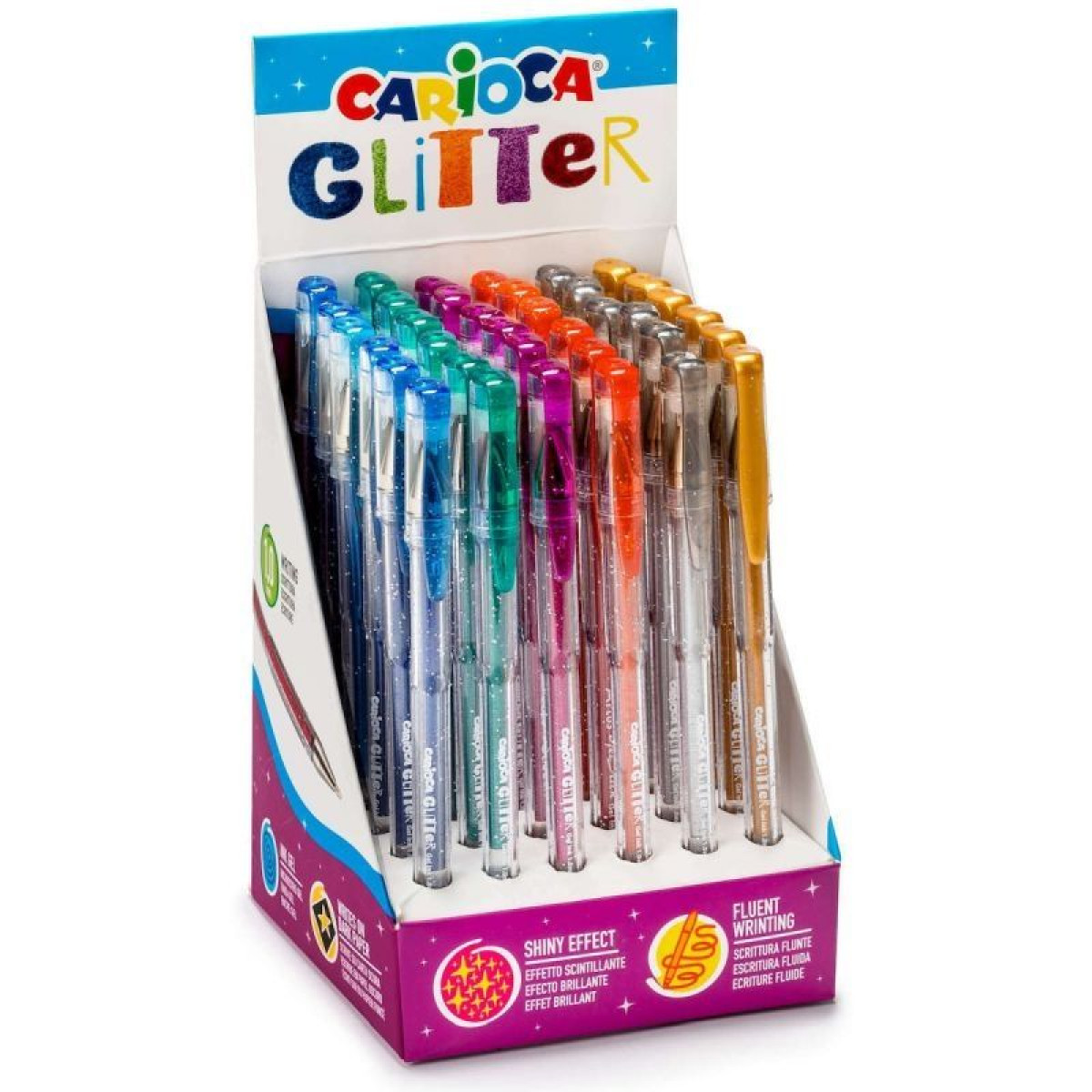 Glitter Markers - 6 Pcs Products CARIOCA